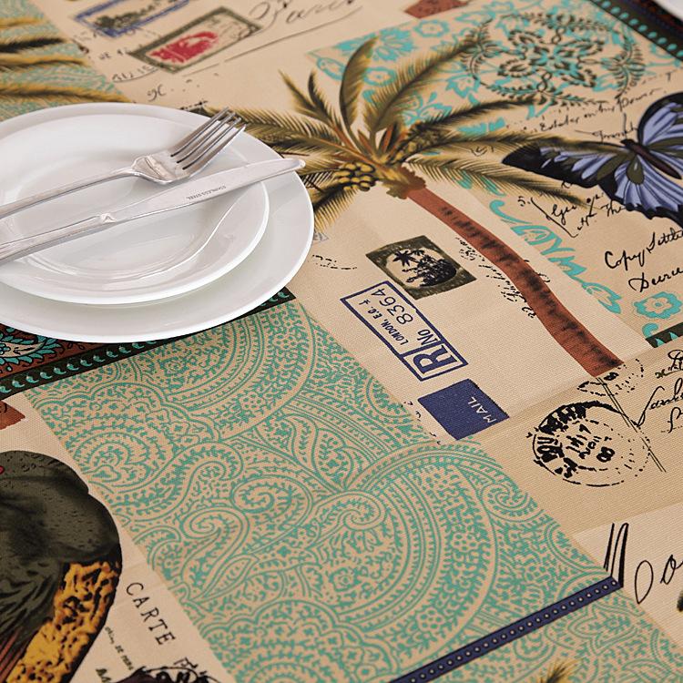 Fluturi Păsări Nuc de Cocos Față de Masă Decorativă Față de Masă din Bumbac Husă Masă de Prânz Pentru Bucătărie Decor Acasă