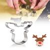 Neues Küchenwerkzeug Backform Plätzchenausstecher Keksform Weihnachten Rentier Geweih Kopf Form