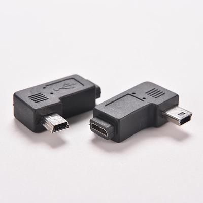Usb Micro 5Pin Female To Mini 5Pin Male 90 Degree Angle Adapter Converter