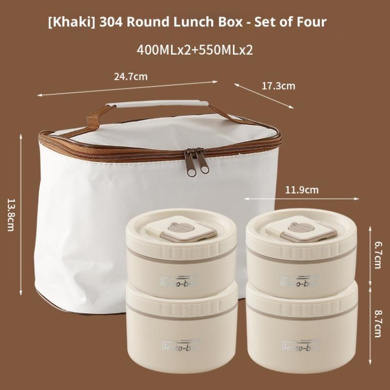 Termosowy lunchbox izolowany 304 stal nierdzewna zestaw bento przenośny szczelny pojemnik na żywność