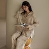 Rou Shan Women's Pure Cotton Gauze Long Sleeve Pajamas - 2025 High-End Spring/Autumn Homewear Set