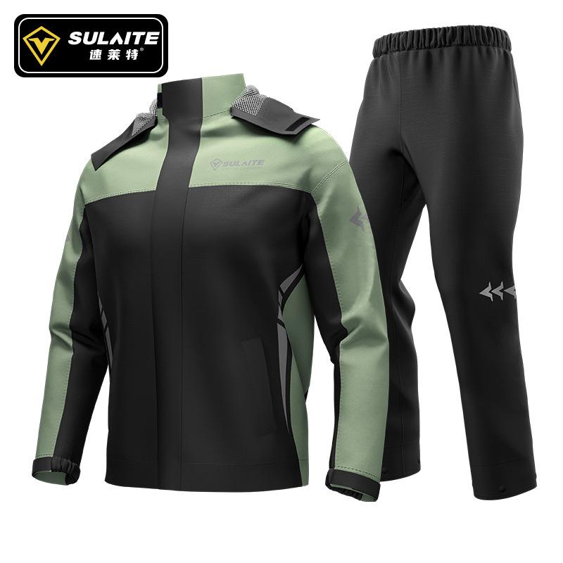 Motorcycle raincoat outdoor split riding raincoat rain pants takeaway rider electric car Oxford cloth poncho set M