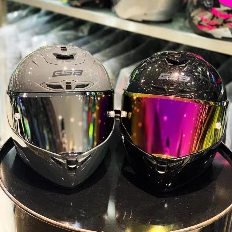 Motorcycle Helmet Men's and Women's Locomotive Full Helmet Bluetooth Electric Vehicle Four-season Universal Running Helmet Helmet