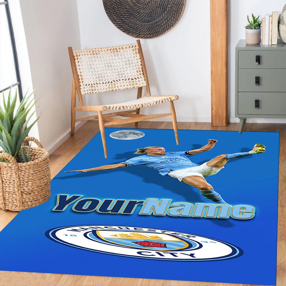 Haaland (3) Personalizza il tuo tappeto con nome, cuscino per sedia da ufficio, regalo per camera da letto, soggiorno di casa.