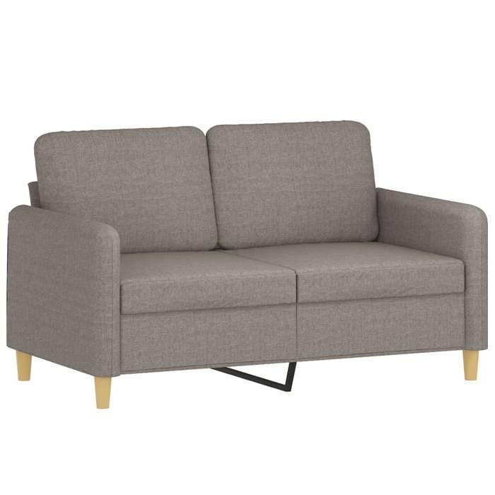 VidaXL Canapé à 2 places Taupe 120 cm Tissu 359477