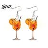 Statement Earrings 1 Pair Women Orange Juice Design Drop Summer