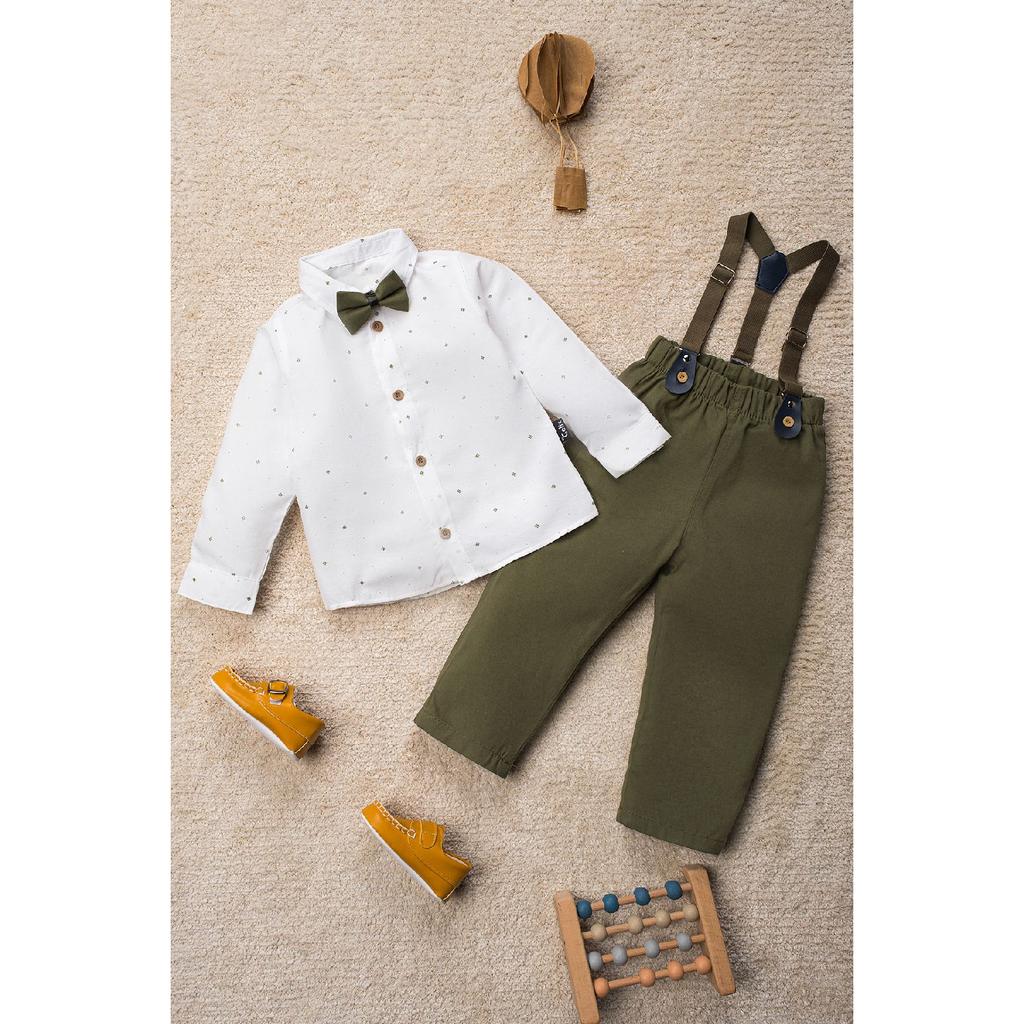 1-5 Years 4 Piece Bowtie And Slopephone Suit Baby Set