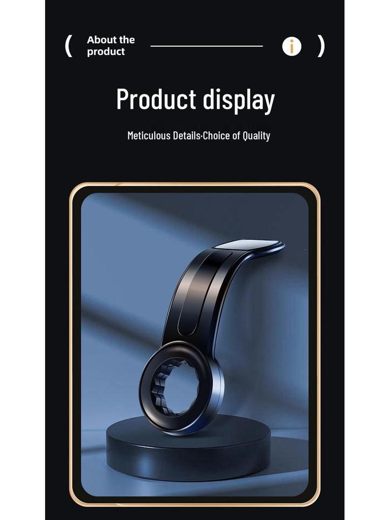 Universal Foldable Magnetic Car Phone Holder: Adjustable, Rotating, and Curved Design for Dashboard.