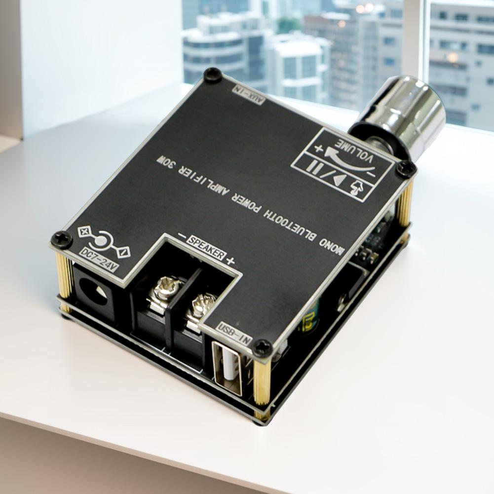 ZK-301B Mono 30W Mono Audio Power Amplifier Module Support Wireless TWS Bluetooth-Compatible 5.1 DC9-24V for DIY BT Speaker Kit