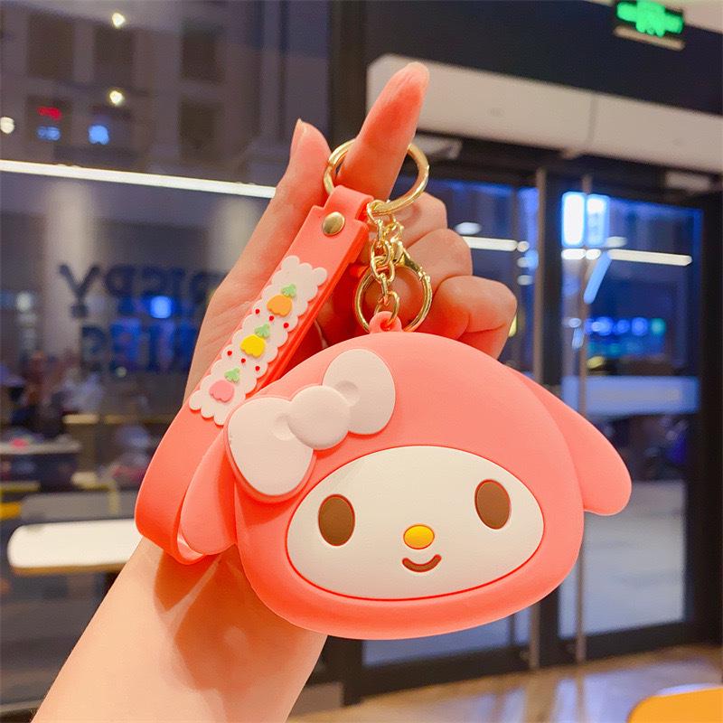Cartoon Animal Silicone Keychain Bag - Kids' Coin Purse & Toy Pendant