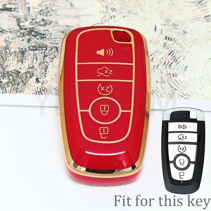 3 4 5 Button Car Key Cover For Ford Fusion Mondeo Mustang Explorer Edge Ecosport For Lincoln Mondeo Mkc Mkz Mkx Key Case For Car