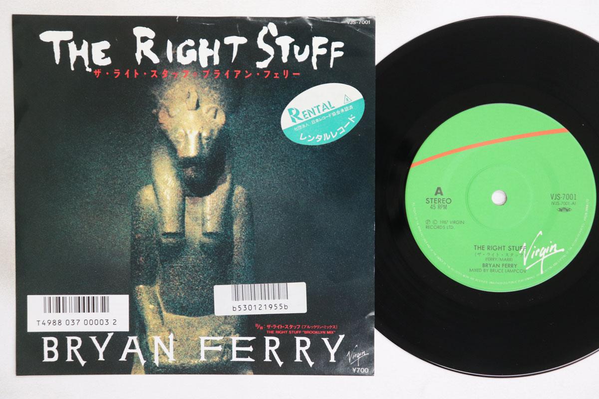 

7inch Record BRYAN FERRY Right Stuff Right Stuff Brooklyn VJS7001 VIRGIN 1987 Japan Pop Used
