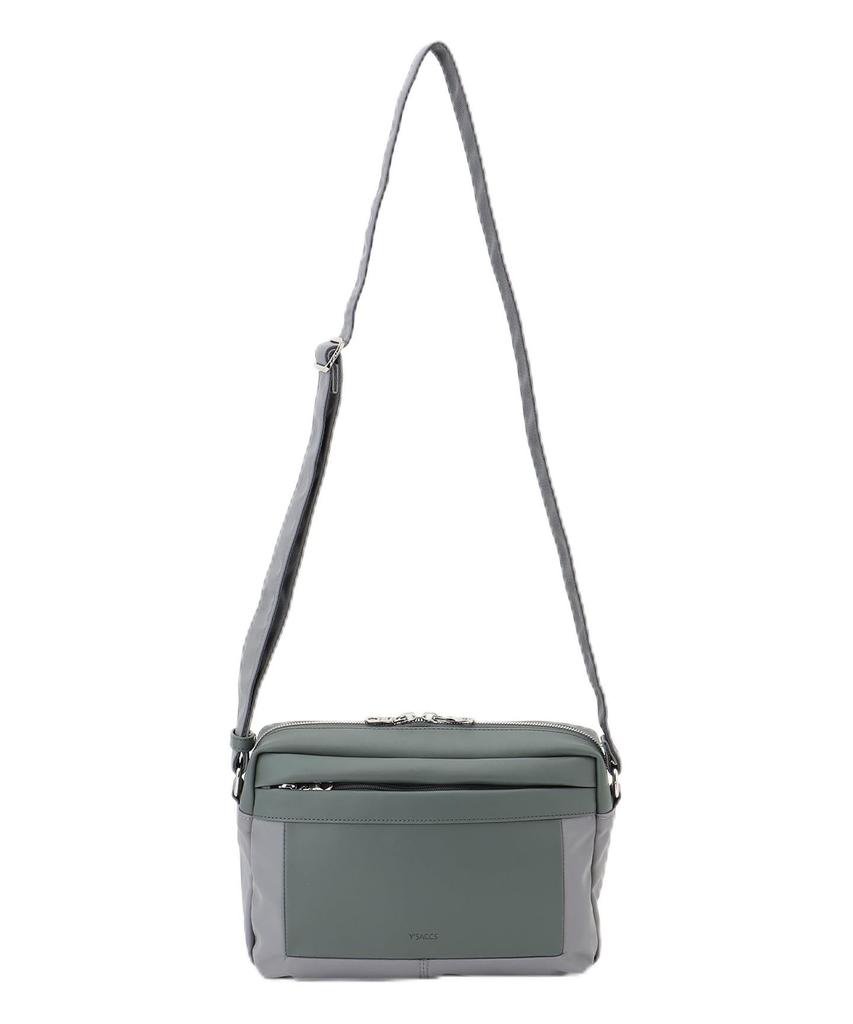 Isaac Block Motif Shoulder Bag 2004602 Light Green (82)