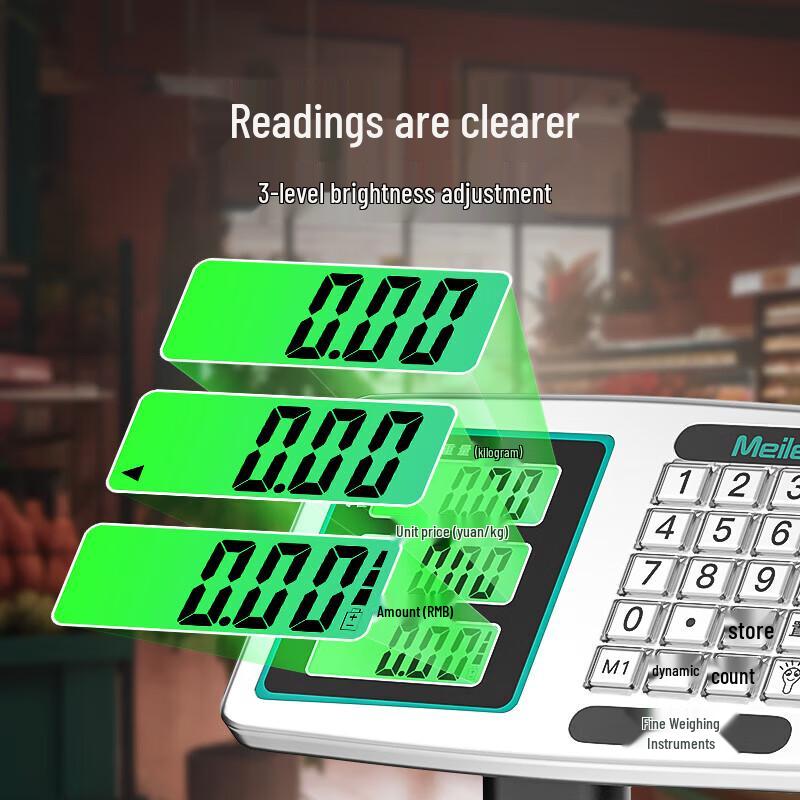 Meilen 60kg Commercial Stainless Steel Waterproof Pricing Scale (CN Version)