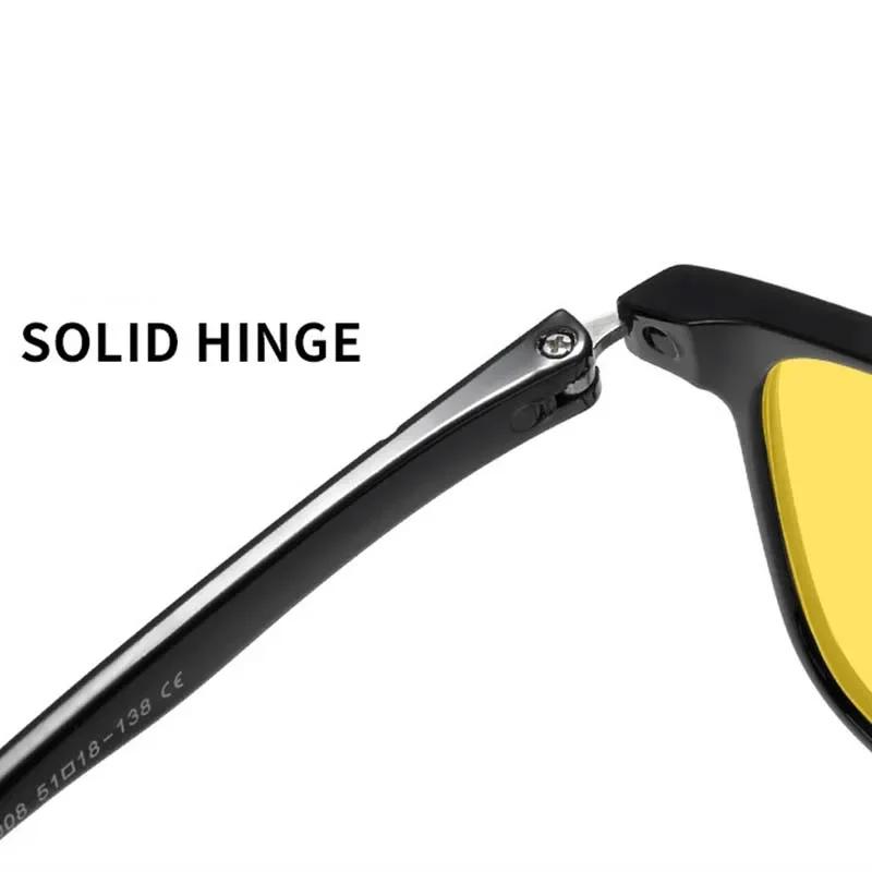 Women Men Ultralight Night Vision Myopia Glasses Yellow Lens Square Frame Driving Eyewear Outdoor Minus Diopter Sunglasses