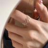 Silve Zircon Bead Ring For Women Girl Party Gift Sweet Cool Versatile Vintage Korean Jewelry Dropshipping