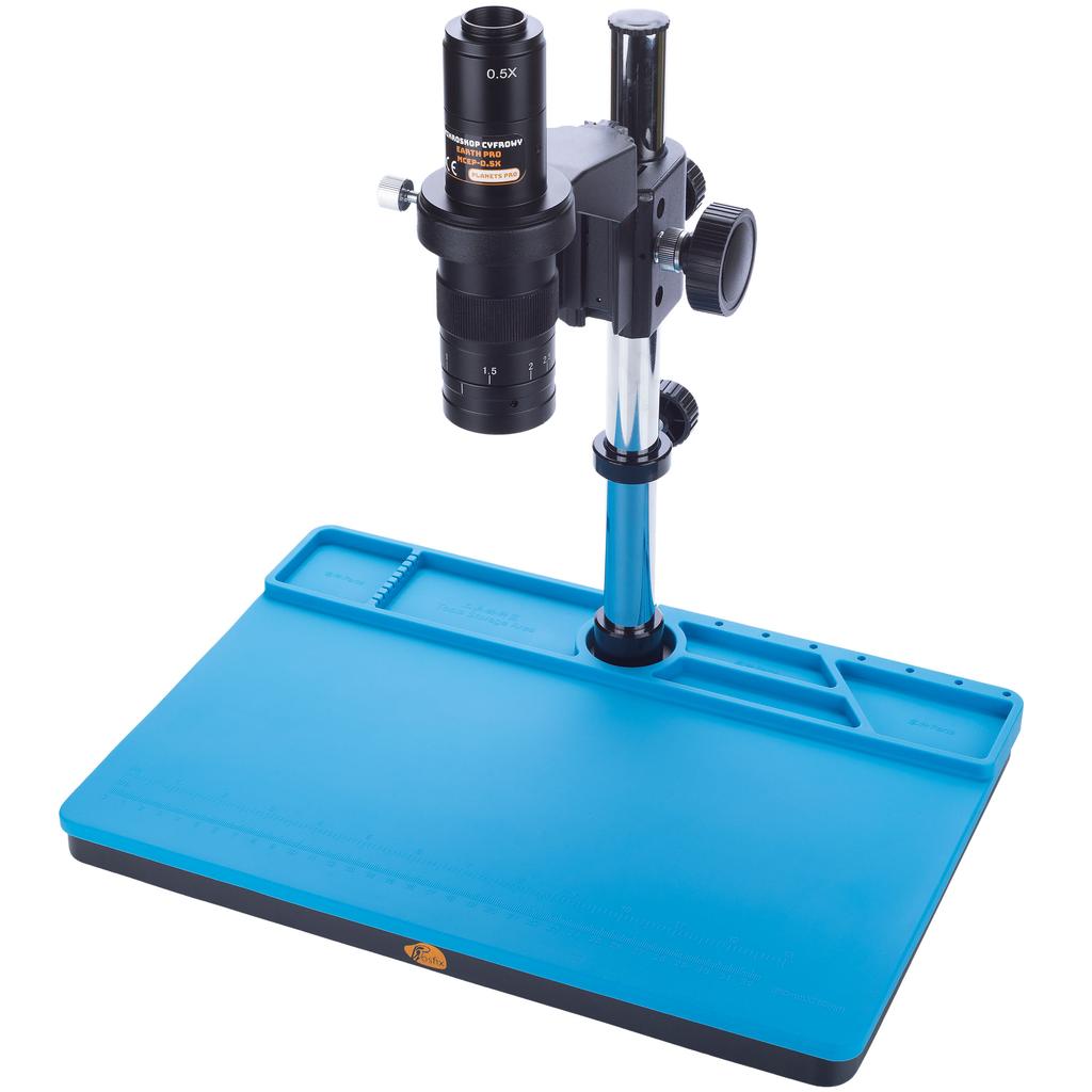 Rosfix Silikonowa Mata do Mikroskopu Cyfrowego 380x260mm – Odporność na Temperaturę do 500°C | Antystatyczna i Wodoodporna | Szybki Montaż