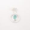 Natural Aqua Chalcedony Gemstone 925 Solid Silver Jewelry Handmade Pendant 1.4" PP-57-19