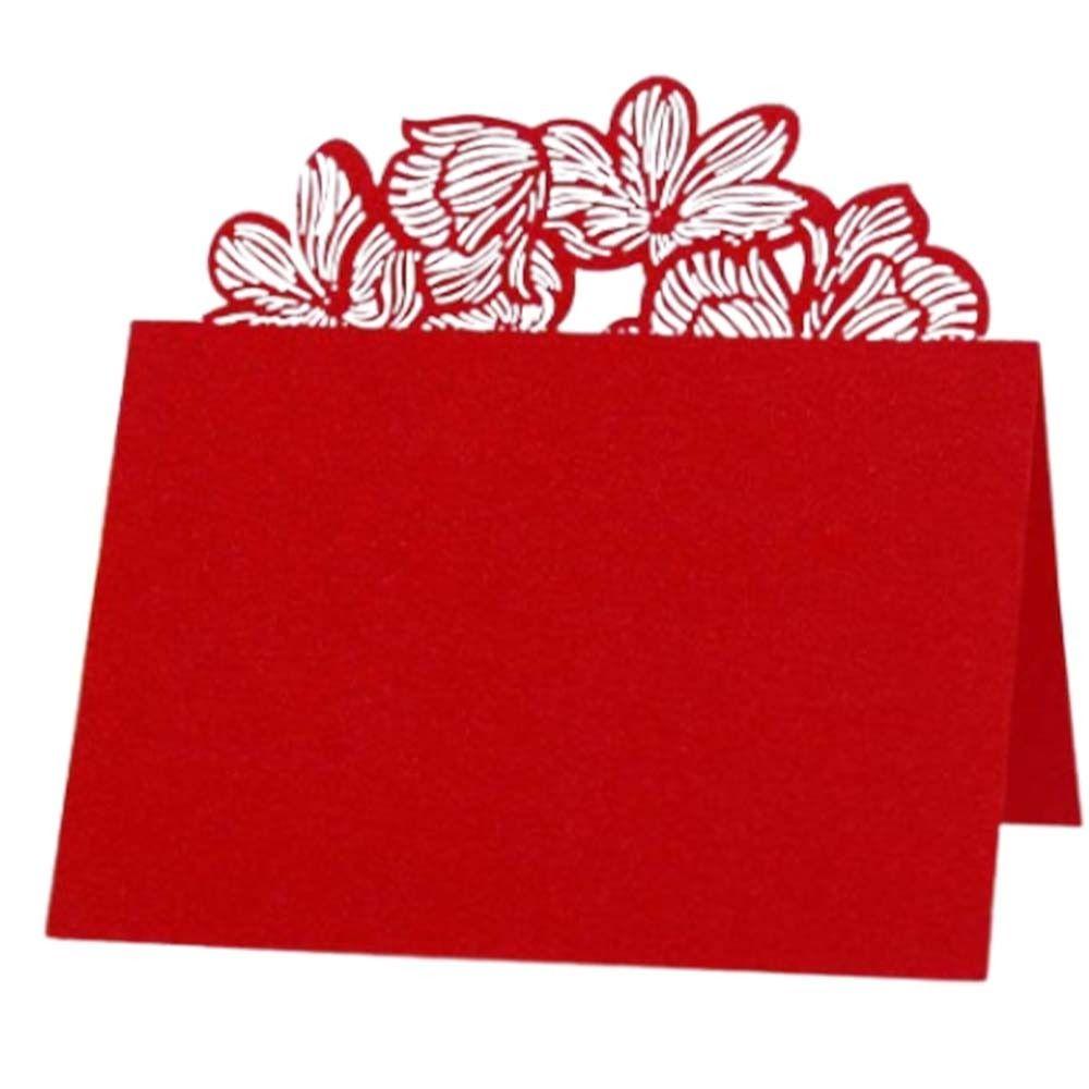 

10 шт. Пустая карточка для имени и номера, карточка из бумаги, карточка для имени и сообщения, карточка для рассадки, украшение для свадьбы, дня рождения красный