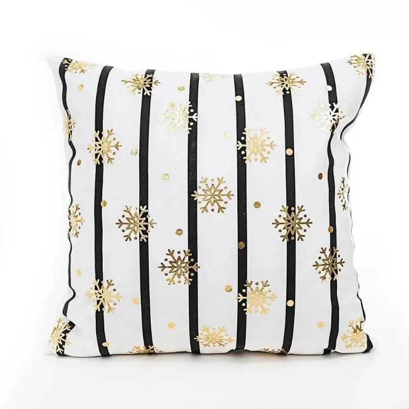 

Cotton Linen Merry Christmas Cushion Covers 45x45cm Decorative Christmas Pillow Cases Cover Home Decor Sofa Pillowcase 16x16Inch