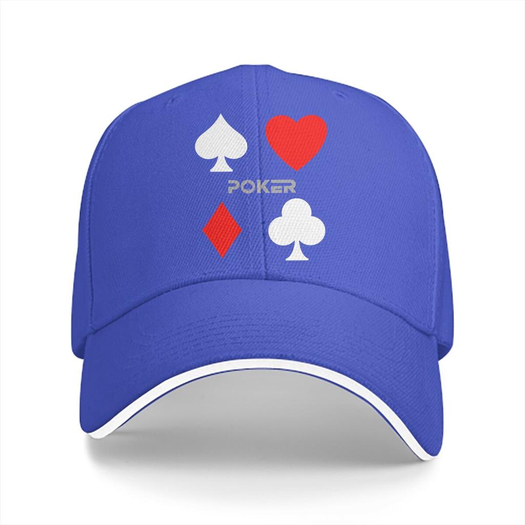 Pure Color Dad Hats Poker Suite Classic Unisexs Hat Sun Visor Baseball Caps Poker Peaked Cap