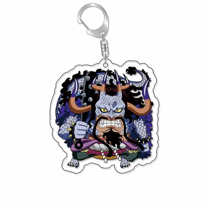 One Piece Luffy Roronoa Zoro Creative Cartoon Acrylic Keychain Anime Peripheral Secondary Backpack Decorative Pendant