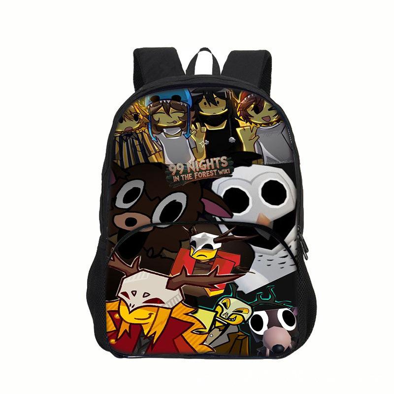 99 Nights In the Forest Children's Game-themed Backpack with Pockets 7330