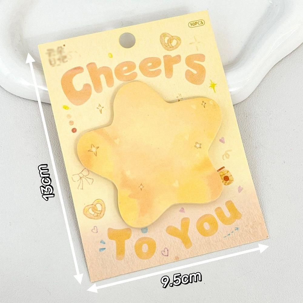 

30 sheets Dream Parade Alien Convenience Sticker Ins High Beauty Student Simplicity Korean Style Message Post Office Memo жёлтый