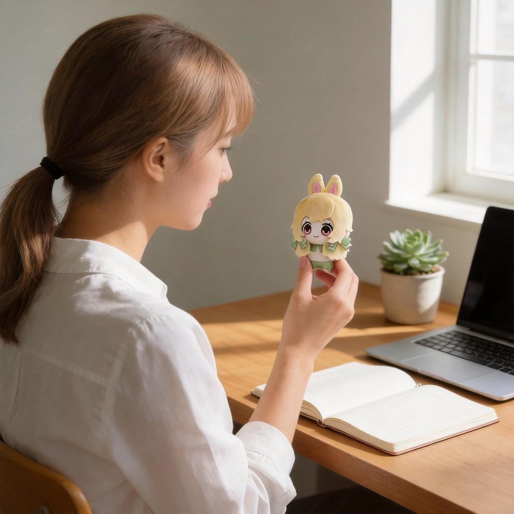 Nonhuman Stuffed Doll Keyring Made Of Pp Cotton For Collectors And Fans