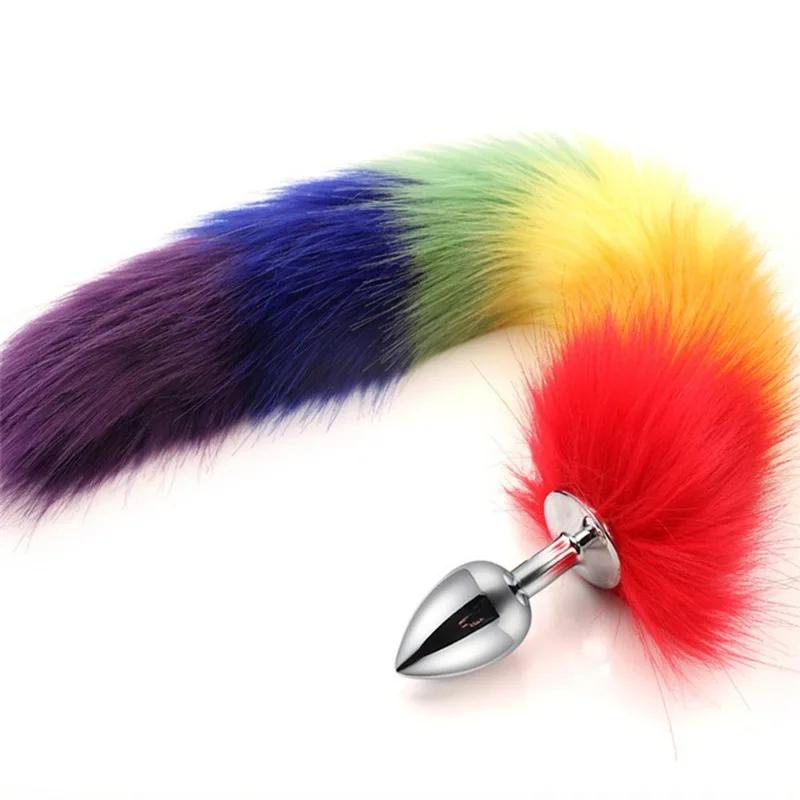 Sexy Fox Anal Plug Tail Sex Toys for Women Adult Sex Product Men Dilatation Cosplay Metal Backyard Butt Plug G-spot Stimulation