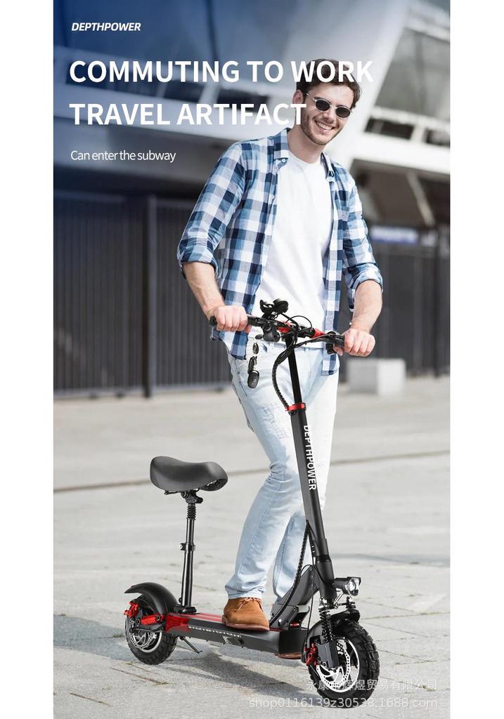 Electric Vehicle Portable Adult Folding Scooter for Ride-Hailing and Commuting