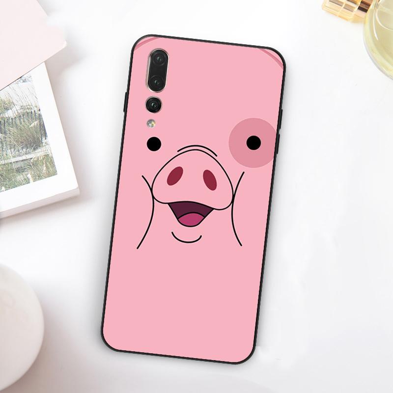 Cute PINK Kawai Pig For Huawei Nova 12i 12s 11i 7i 8i Y73 Y70 Y90 Y60 Y72 Y61 Y91 9 10 SE P30 Pro P40 Lite Case