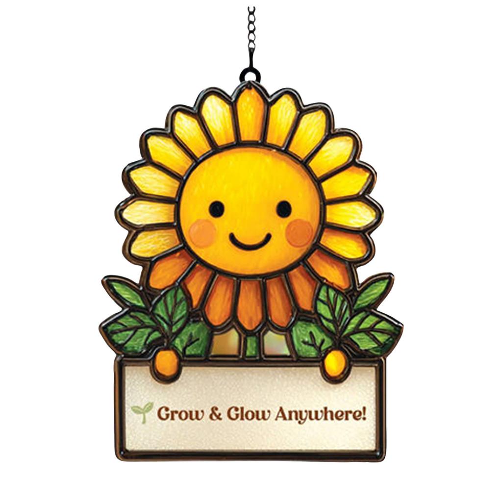 Acrylic Sun Catchers Flat Pendant, Home Outdoor Garden Courtyard Hanging Decoration Ornaments