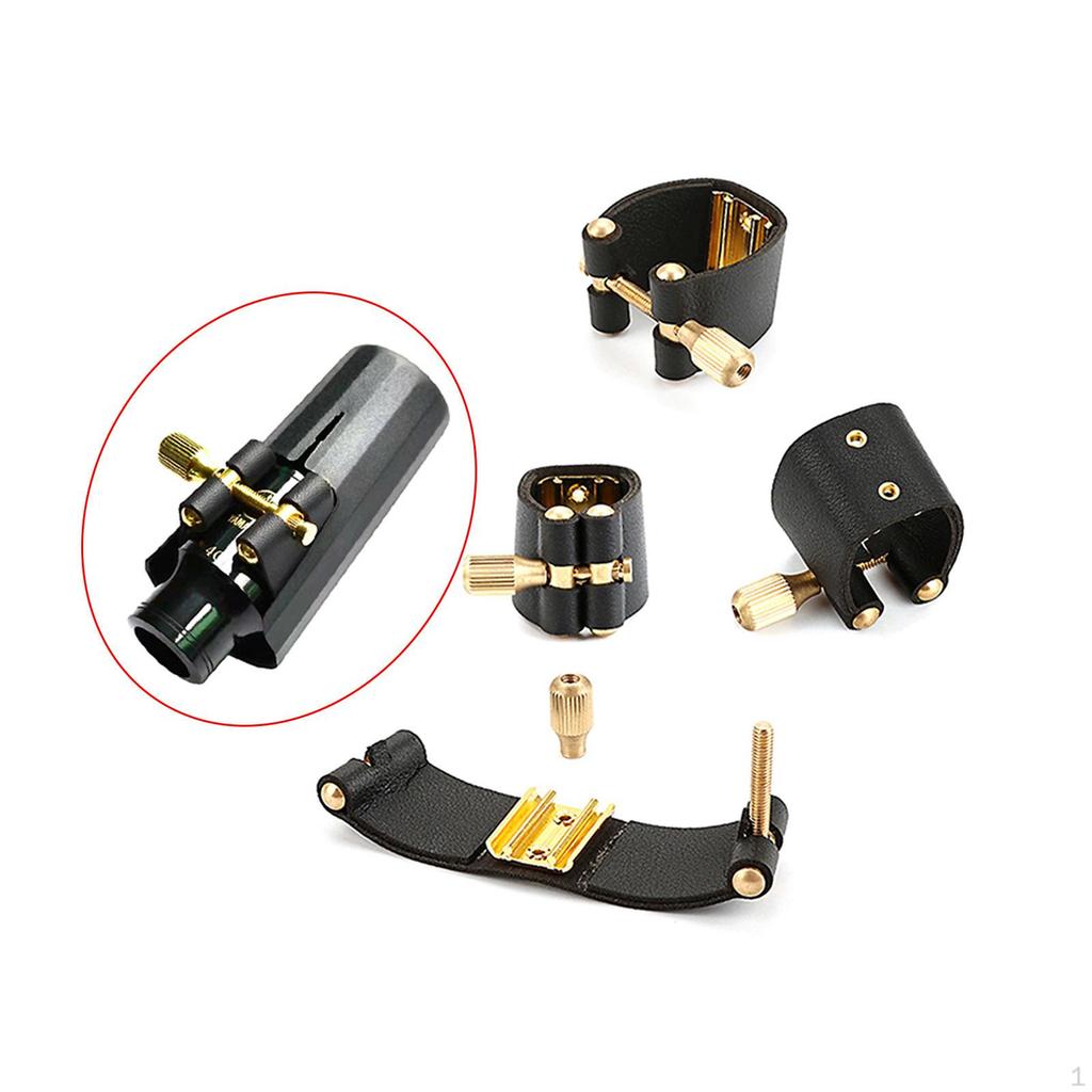 Alto Sax Artificial Leather Ligature Fastener for Sax, Clarinet ,Saxophone Accessory