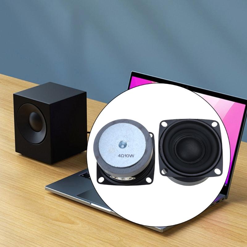 2Pcs 52mm Speakers 2Inch Full frequency 4Ohm  10W Loudspeaker DIY Sound Subwoofer For Home Theater Loudspeakers