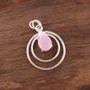Rose Chalcedony Gemstone Jewelry, 925 Sterling Silver Pendant Jewelry, Handmade Gorgeous Pendant Gift For Women