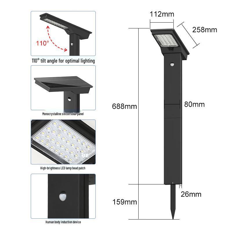 Solar Powered Outdoor Garden Light