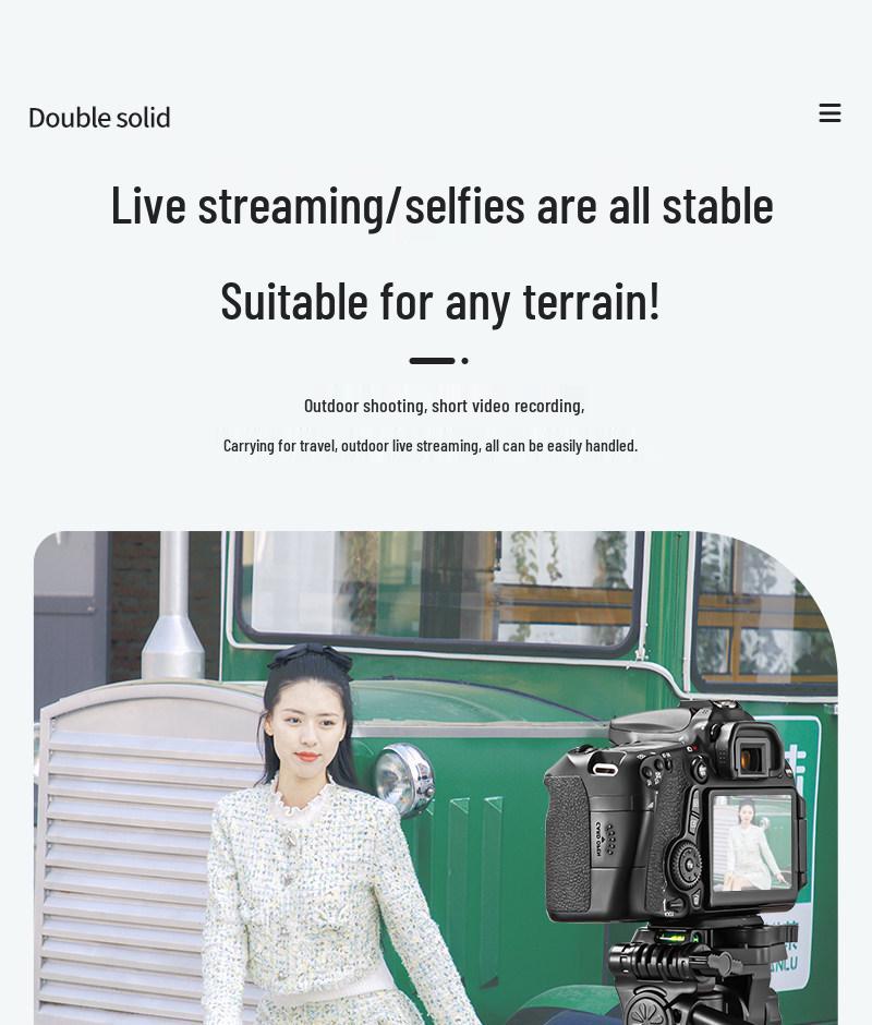 Universal Live Stream Stand: Phone, Tablet, DSLR Tripod with Fill Light for Photography & Selfies