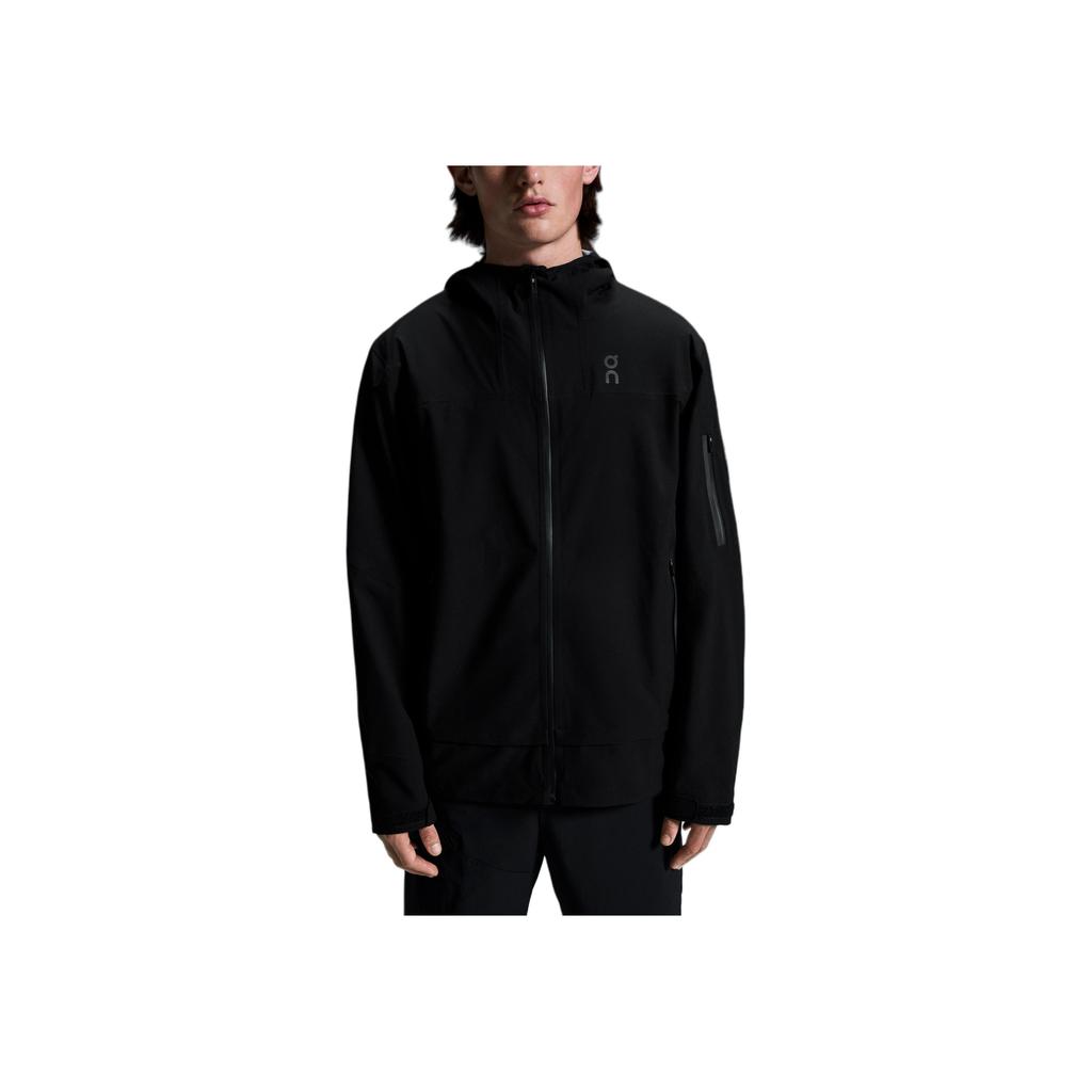 On Trek FW24 Outdoor Waterproof Breathable Jacket Men Jackets Black 1ME10320553