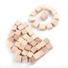 Blocos de Madeira Quadrados Naturais Cubos de Madeira para Artesanato DIY Artesanato em Madeira Feito à Mão Brinquedo Infantil Decoração para Casa