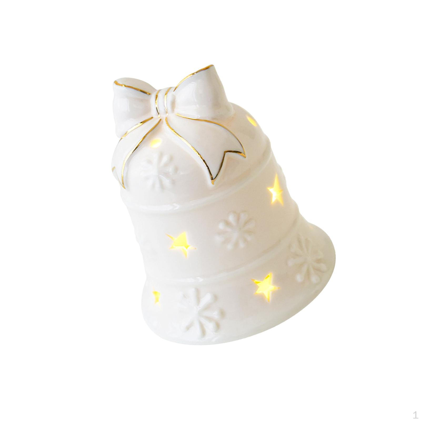 

Різдвяні прикраси, освітлена статуя, різдвяний орнамент із нічником, настільна фігурка для весільного магазину Bell