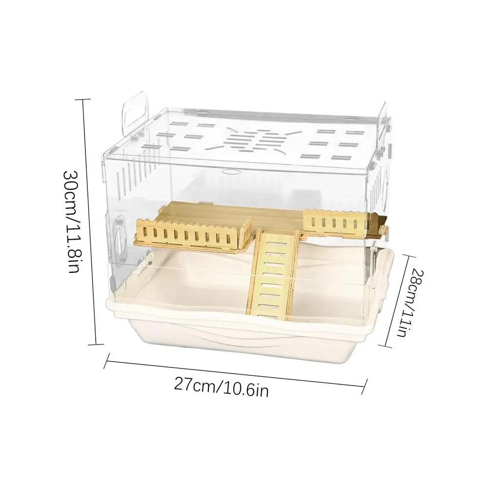 

Sturdy Hamster House Large Space Hamster House Small Animal Habitat Stable Solid Wood Hamster breeding box for Gerbils