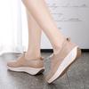 Women's Footwear Leather Driving Comfort Women’s Wedge Sneakers Casual Nurse Loafers for Girls Walking Minimalist Summer Maternity Shoes for Women