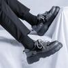 Fashion Casual Derby Thick Soled Shoes Fashion Designer Style Leisure Outdoor Party Handsome Youth Shoes for Daily Streets Versatile