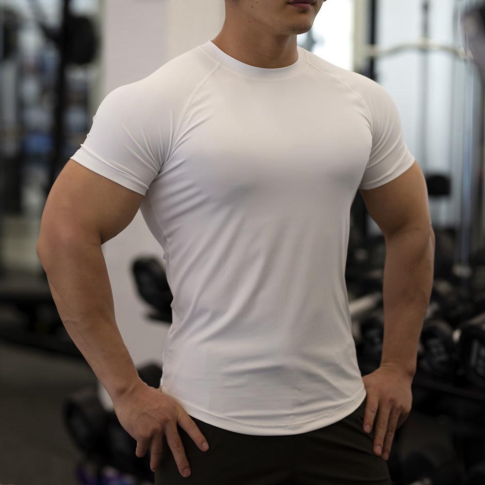 Men's Summer Quick-Dry Fitness T-Shirt: High Elastic, Sweat-Wicking, Breathable, Short Sleeve Sportswear