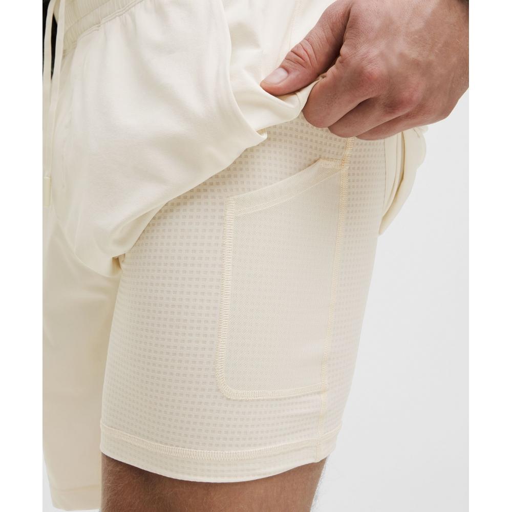 Lululemon Pace Breaker Lined Short 7  Light Ivory