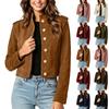 Giacca Corta da Donna Cappotto Retro