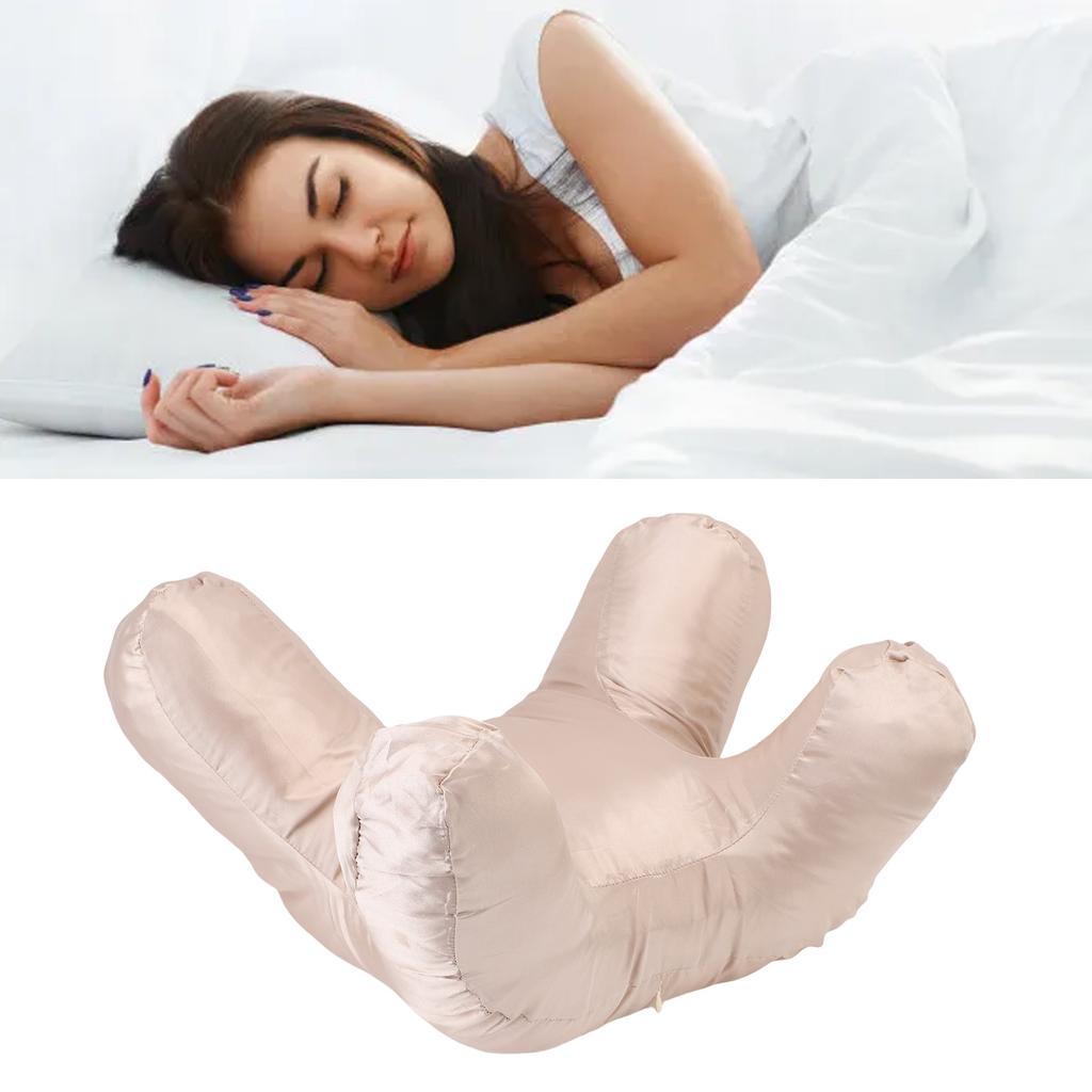 Comfortable Face Pillow Lightweight Soft Supportive Face Down Pillow for Back Side Stomach Sleeping Cotton