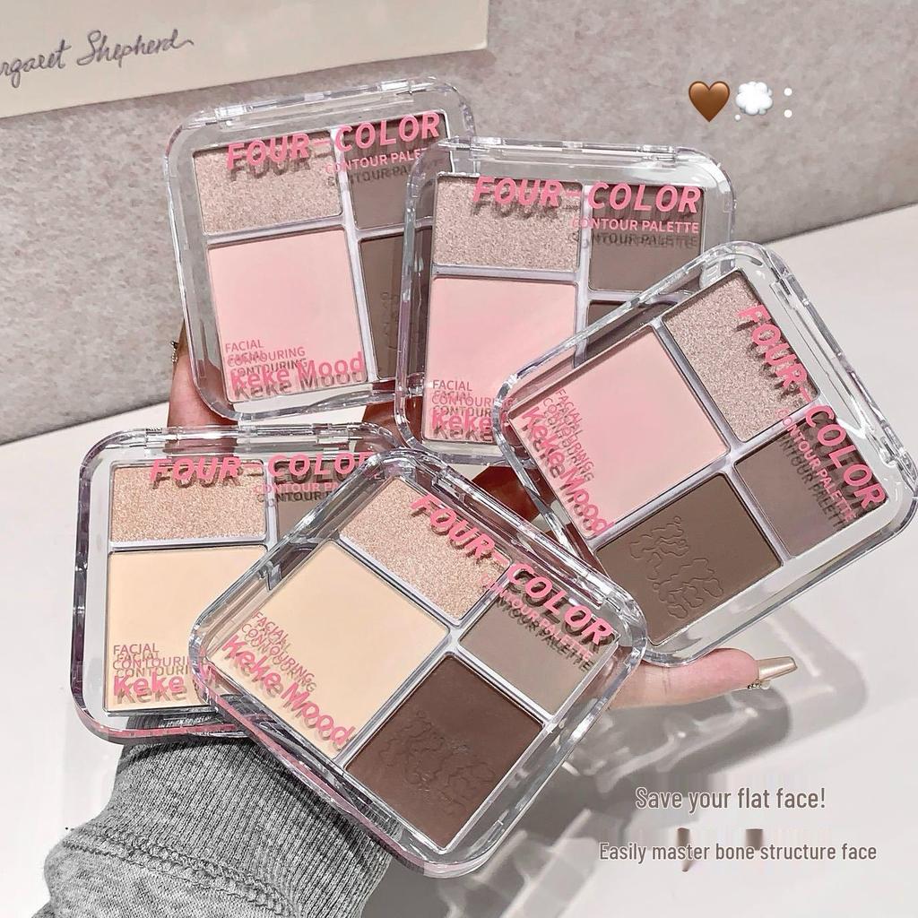 Kekemood Four-Color Matte Contour & Highlight Palette