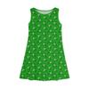 Mädchen Sommerkleid Ärmellos Bedruckt Farbe Freizeitkleid St. Patrick's Day